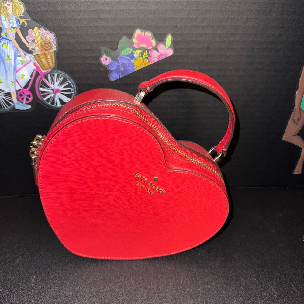 Kate Spade Red Heart-Shaped Bag